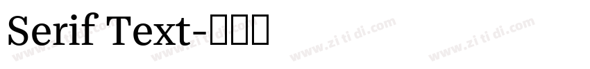 Serif Text字体转换